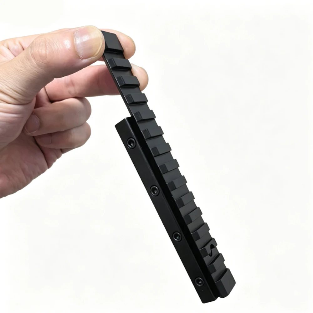 11mm auf 20mm Schwalbenschwanz auf Picatinny-Schienenadapter, lange Verlängerung für Zielfernrohrmontage, Jagd, Airsoft, 3/8" auf 7/8" Konverter, 155mm