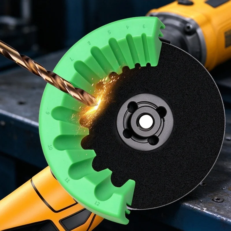 Angle Grinder Drill Bit Sharpener 3-12mm Drill Bit Grinding Attachment for 100 Type Angle Grinder Portable Twist Drill