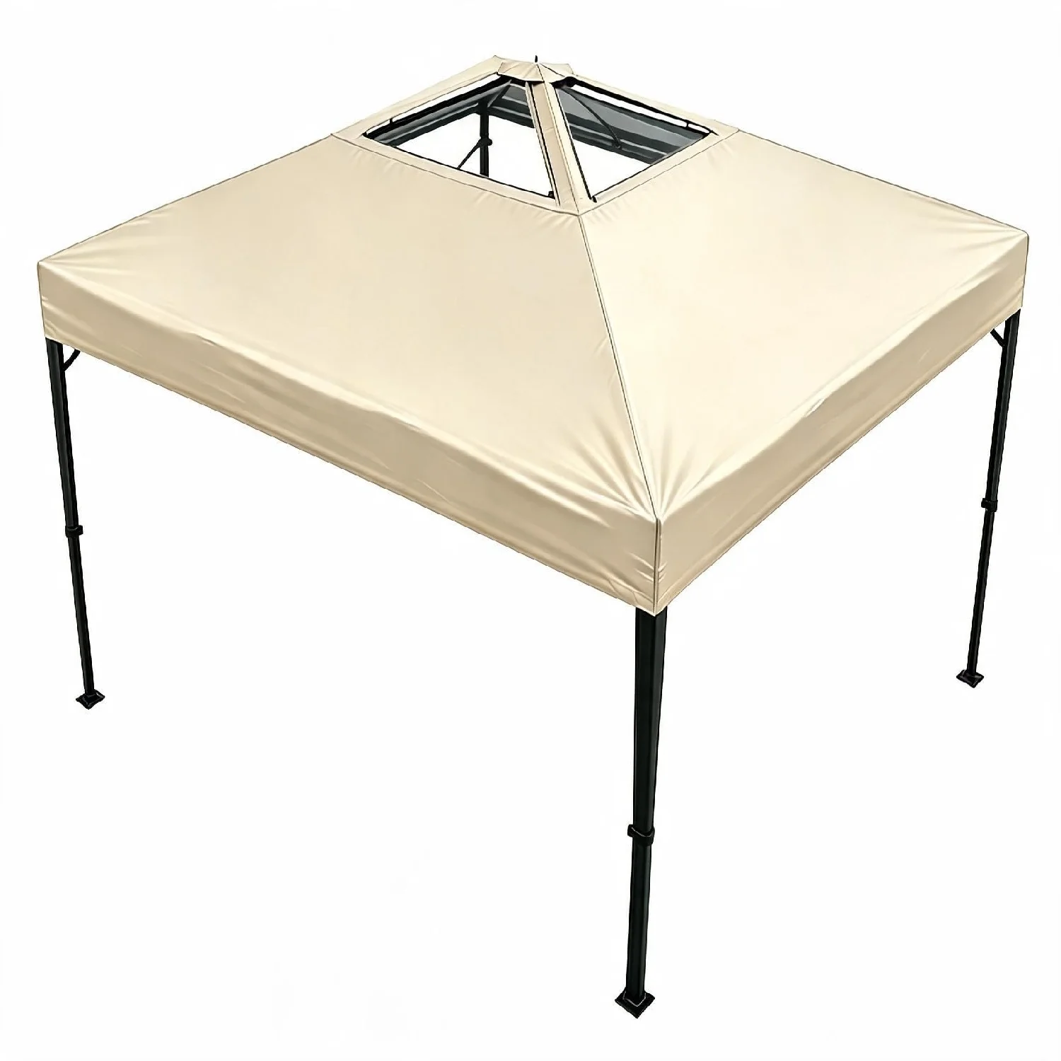 Tenda a baldacchino commerciale 3x3 m, struttura in acciaio resistente, tessuto Oxford impermeabile con protezione UV, tetto ventilato con copertura superiore, ideale per mercati, terrazze e eventi