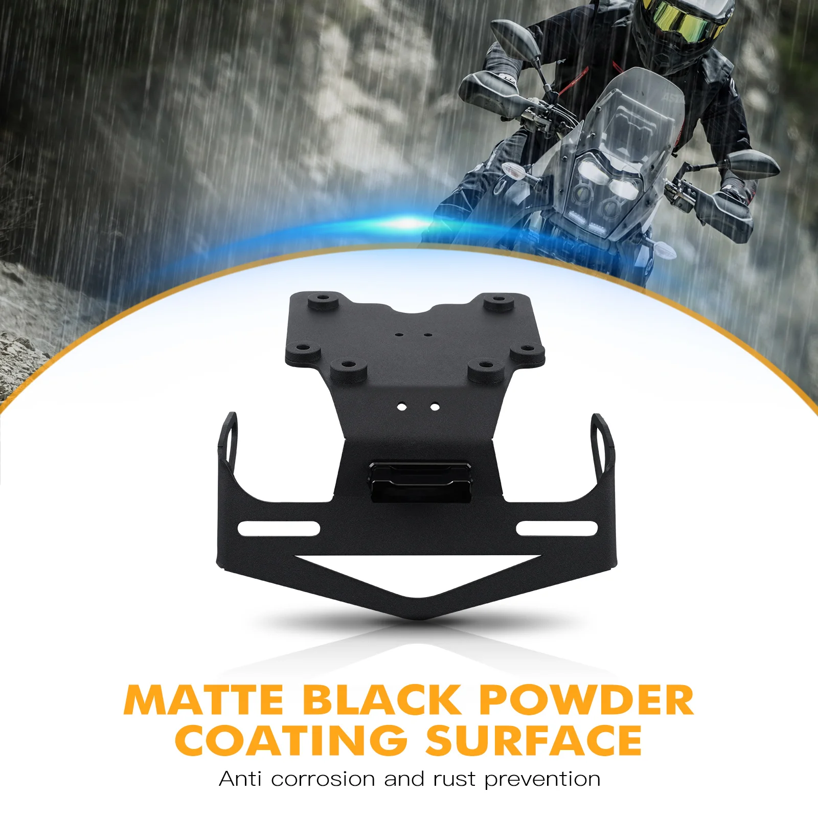 NICECNC لياماها تينيري 700 2019-2024 لوحة ترخيص حامل قوس الذيل مرتب الحاجز مزيل لياماها تينيري 700 2019-2024 #6