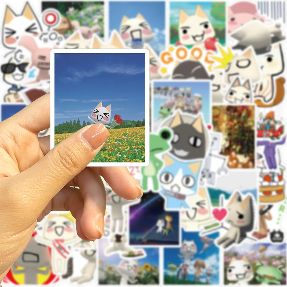 10/30/50PCS Toro Inoue Cat Cartoon Stickers Cute Decals DIY Bike Travel Luggage Guitar Laptop Waterproof Graffiti Sticker Toy