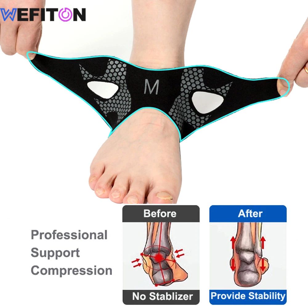 

Breathable Neoprene Ankle Brace - 1PCS Compression Sleeve for Arthritis, Plantar Fasciitis & Sports Support for Men & Women