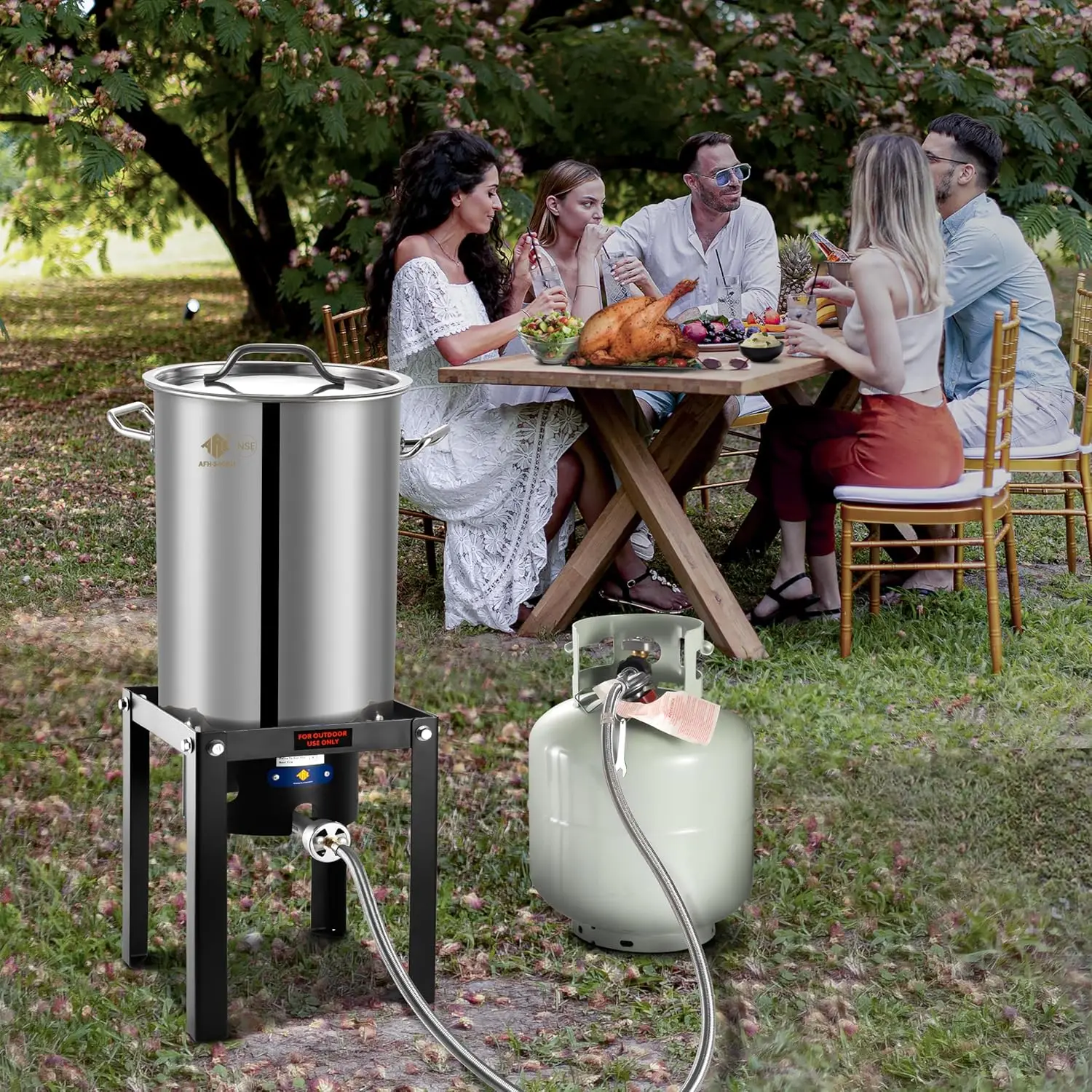 Queimador de propano ARC 55.000BTU para camping, cozinha ao ar livre, fritar peru, fermentação caseira, ferver lagostins