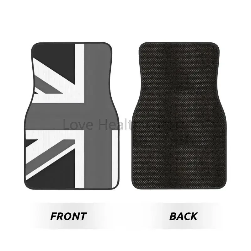Custom Made Car Floor Mats Front & Rear Set Union Jack for Mini Cooper 2007-2023 R55 R56 R57 R60 R61 F54 F55 F56 F57 F60 Clu