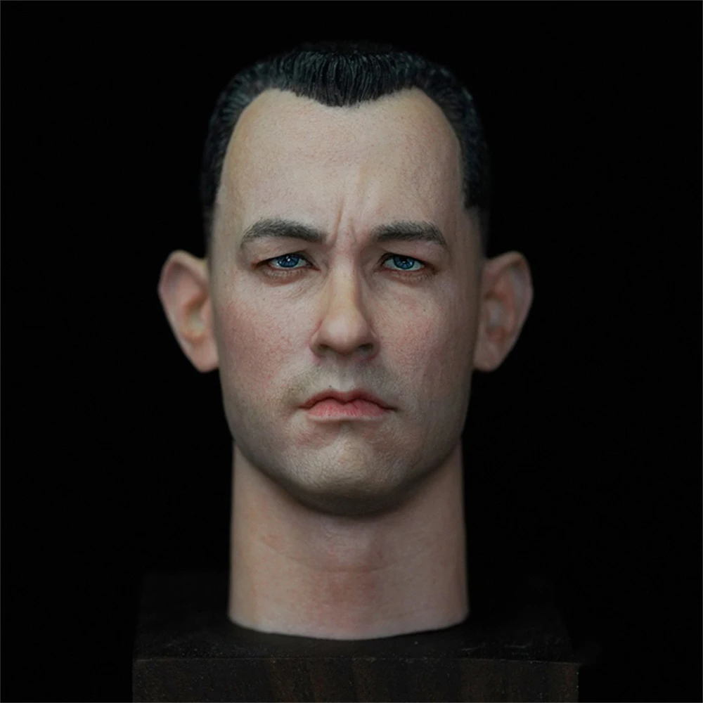 

For Sale 1/6th Hand Painted Movie Forrest Gump Tom Hanks Male Lifelike Head Sculpt Carving for 12'' PH TBL Action Figure