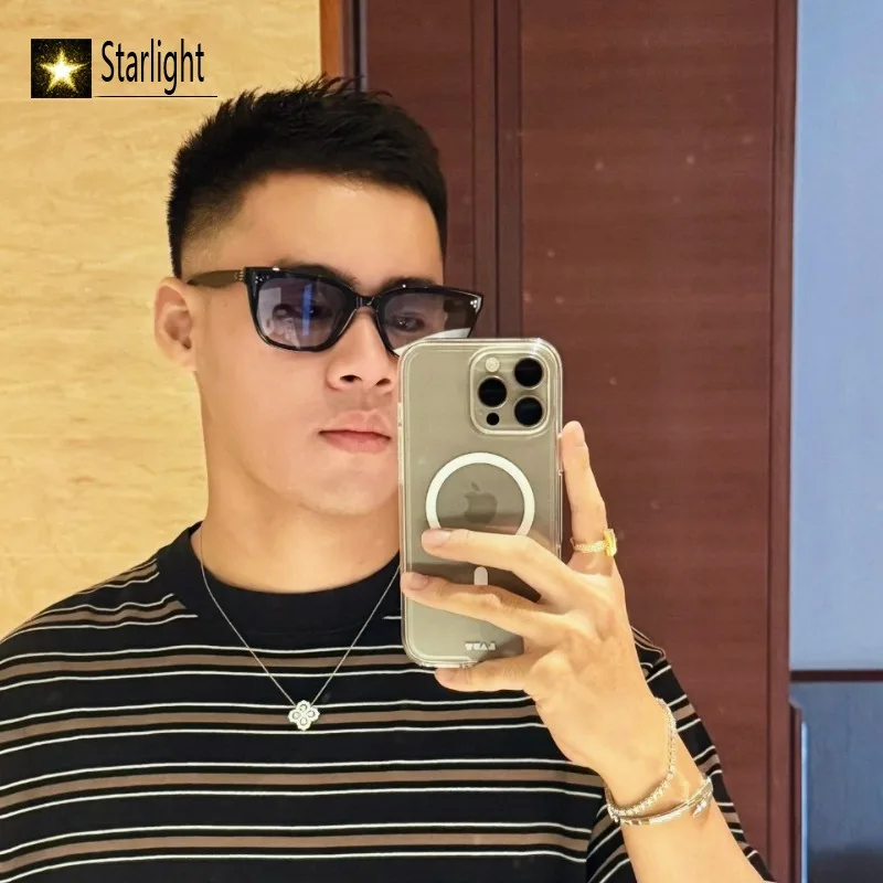 oversized square Black Sunglasses Women Acetate Classic Fashion UV400 Outdoor Eyeglasses Men Eyewear Women Beach Handcraft 149mm