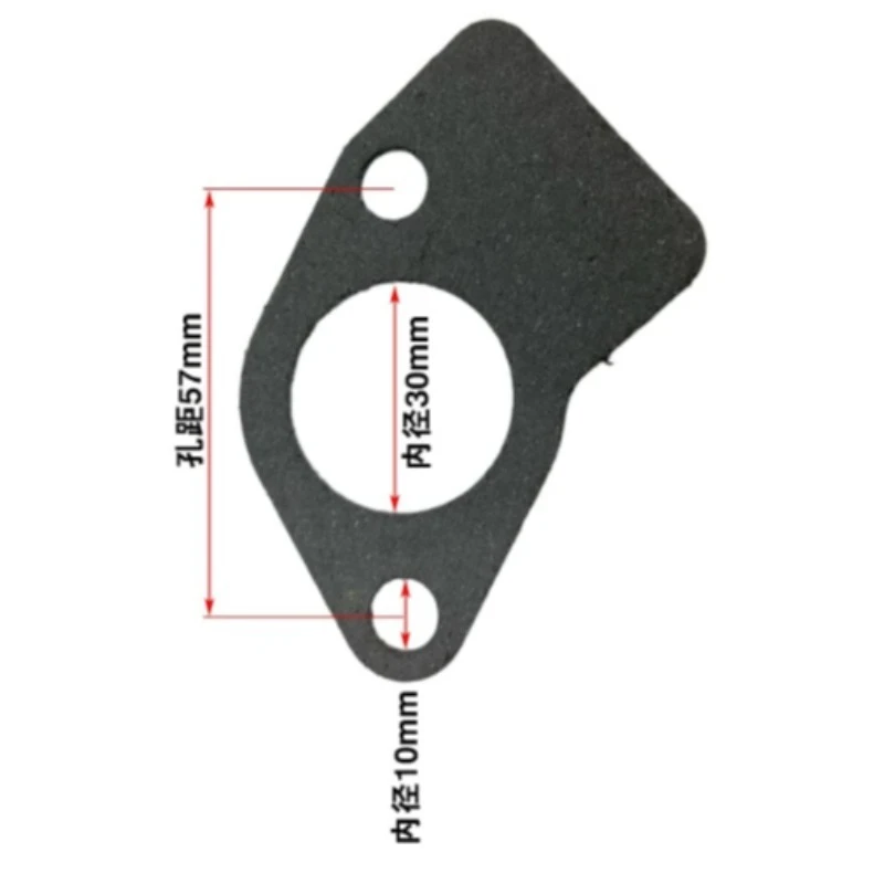 186F 186FA 188F Suitable for Oil Engine Exhaust Pipe Gasket Seal 57mm Hole Spacing Replacement Part