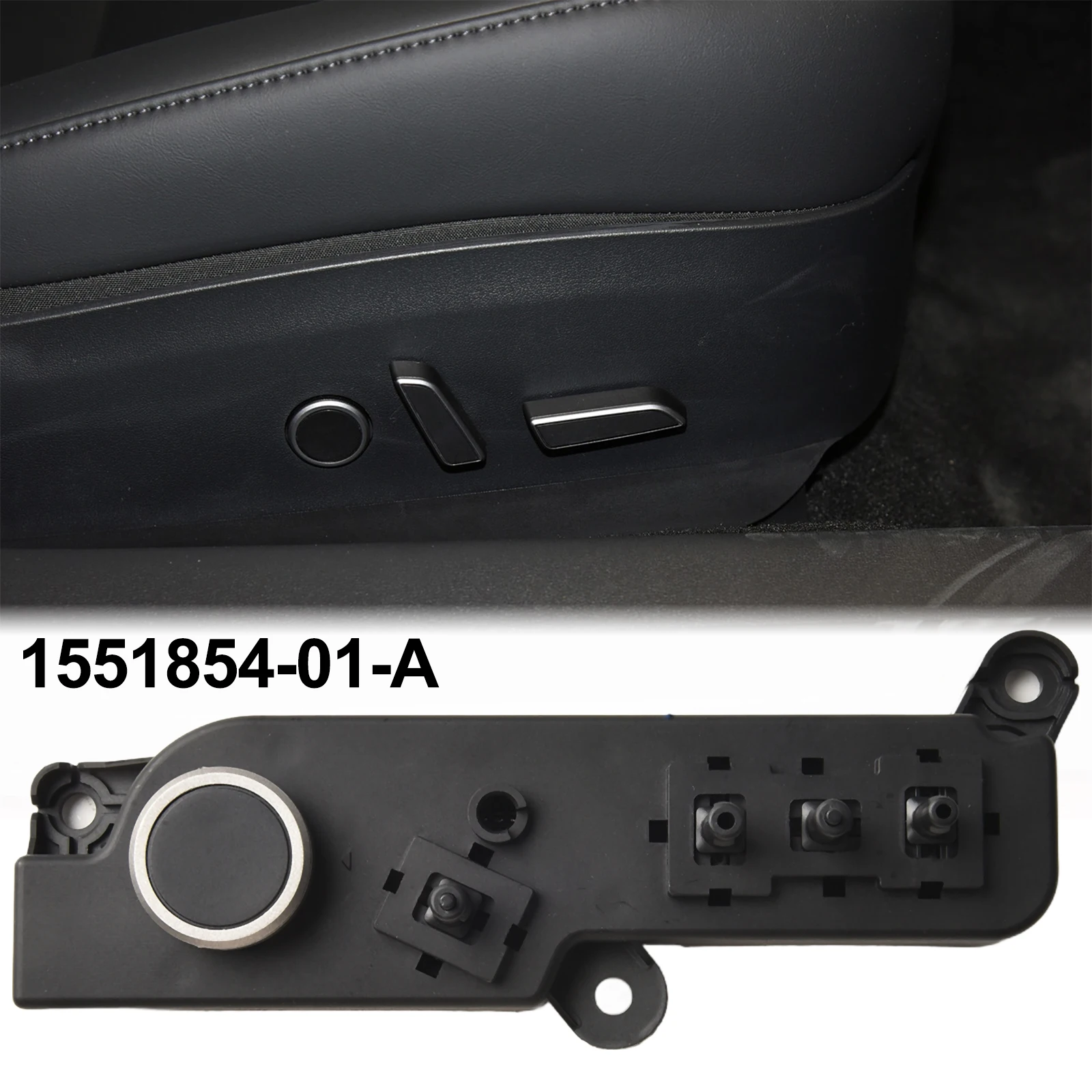 For Tesla Model 3/Y 2017-2022 Power Seat Switch Control 1551855-01-A Car Seat Adjustment Control Switch Auto Interior Parts