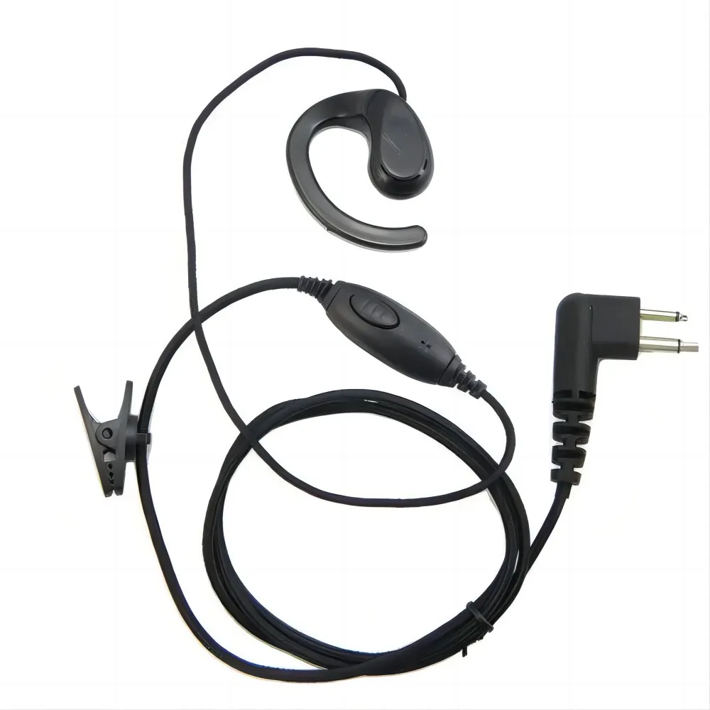 100Pcs 2 Pin Earpiece Headset For Motorola Radio GP300/308 P080/2000 XTN500/600