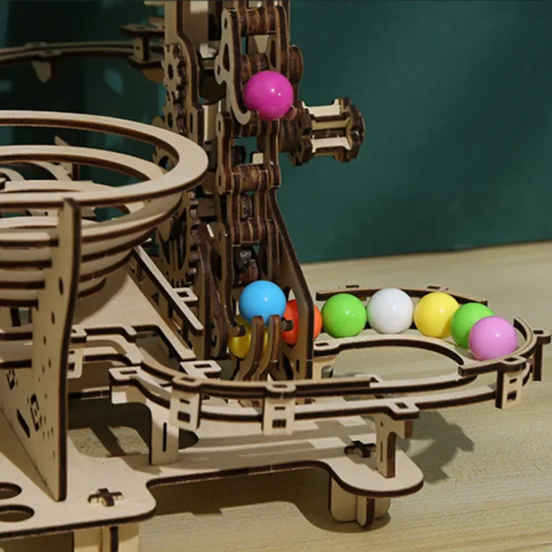 335-teiliges 3D-Holzpuzzle zum Selbermachen, Labyrinth-Modellbaustein-Set zum Zusammenbauen von Kinder-Puzzlespielzeug und Geschenken für Erwachsene