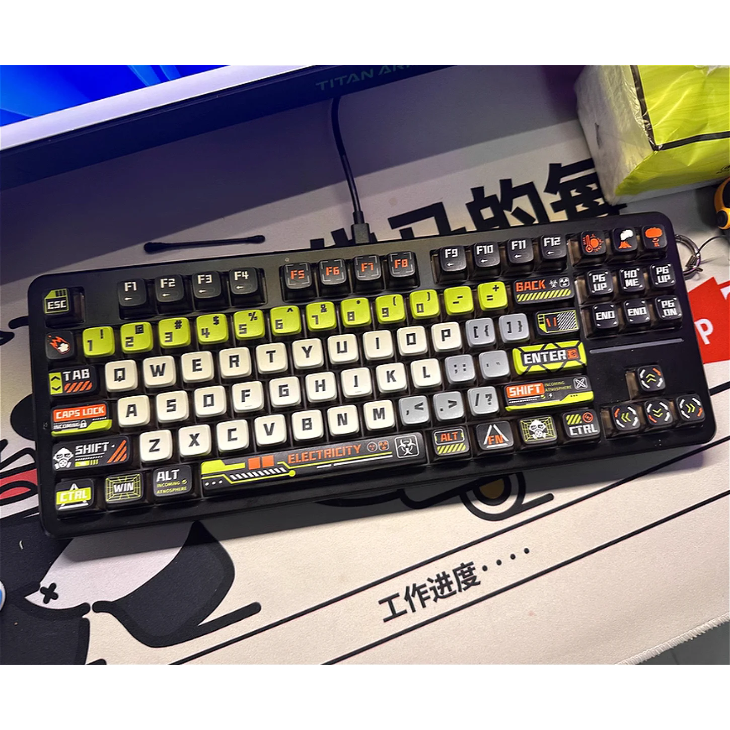 Apocalypse Technology Keycap Bottom Transparent 125 Key SA Suitable for MX Switches 60/84/90/104/108 Mechanical Keyboard