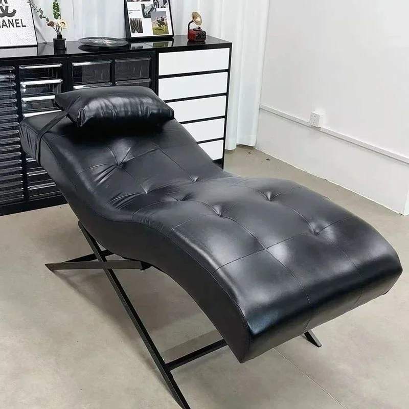 PQ-& Nordic Creative S-shaped Massage Beds Luxury Beauty Bed Nail Wash Face Pick Ear Tattoo Beauty Salon Special Bed Salon Furni