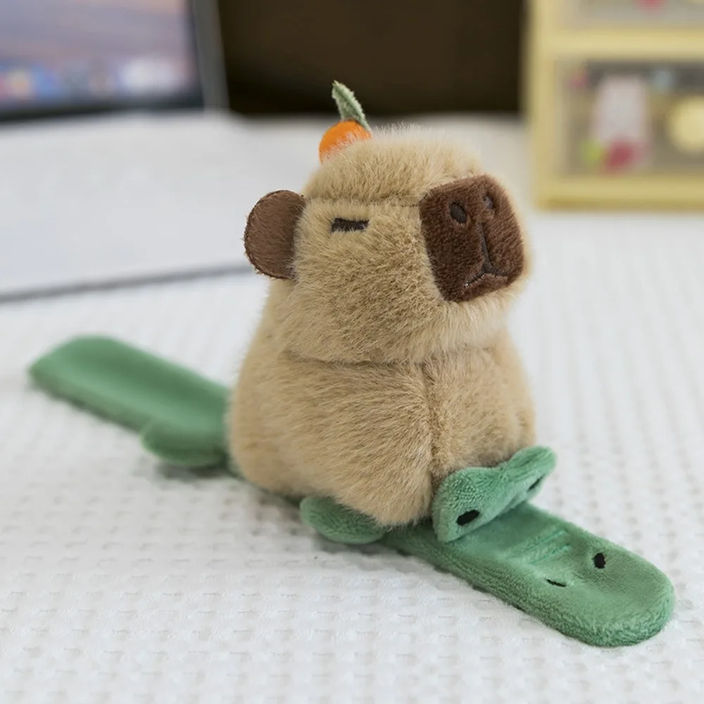

Crocodile Capybara Plush Hand Ring Turtle Goose Capybara Slap Snap Doll Toy Cartoon Wrist Style Animal Plush Slap Bracelet