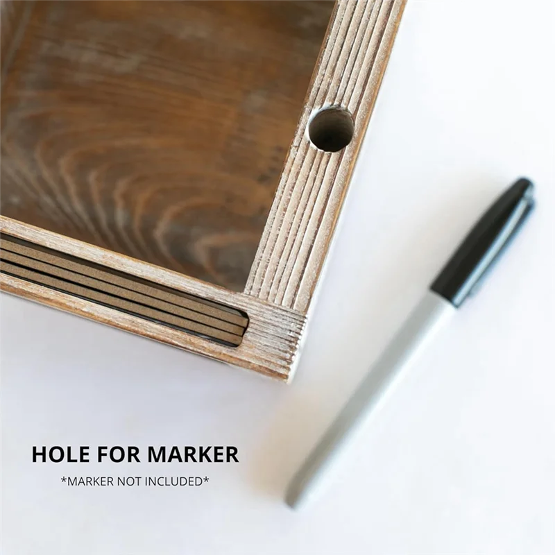 

ABUG-Mark Your Cup And Drink Up Деревянный органайзер Держатель для кофейной чашки со сменными знаками и слотом для маркера