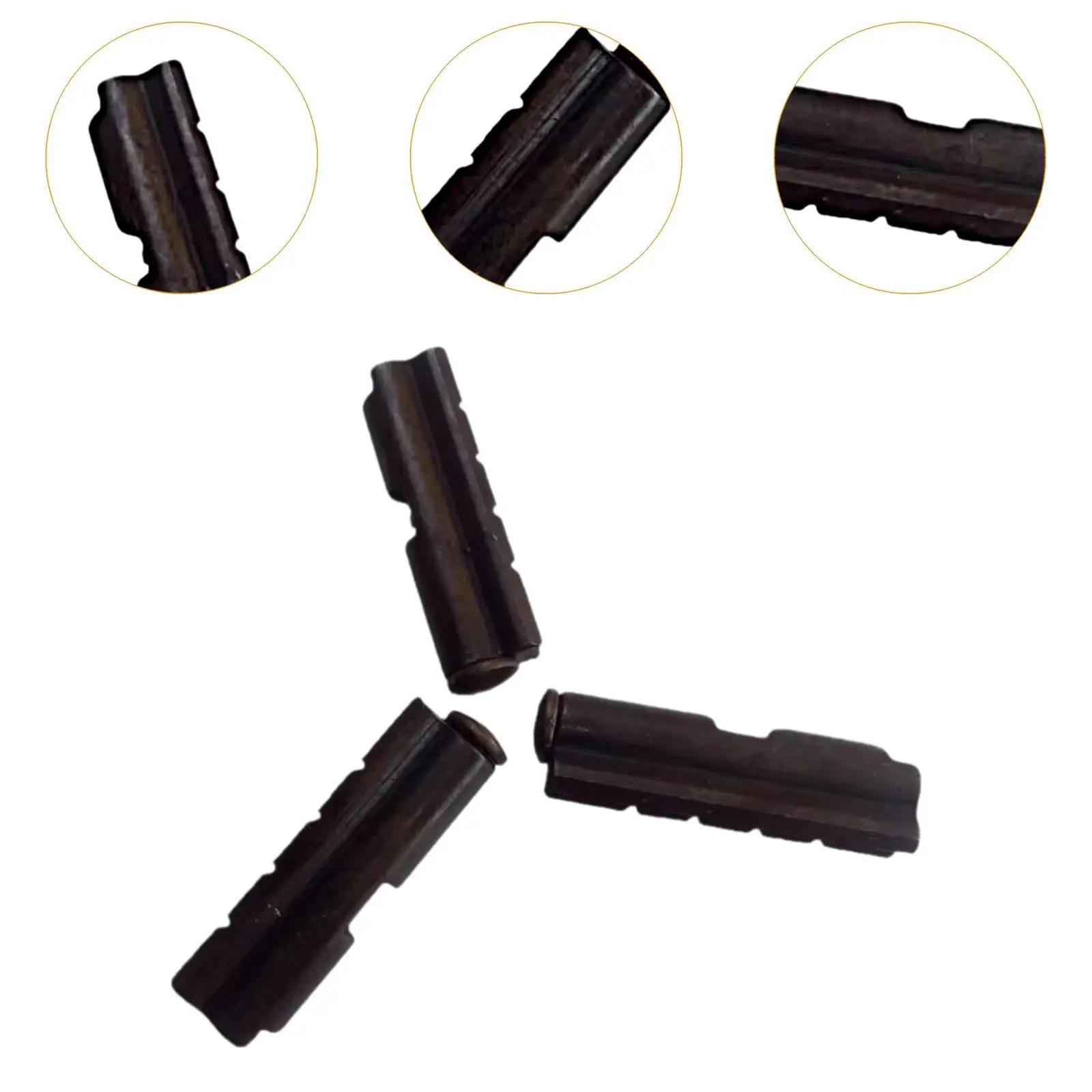 3 Pieces Thread Machine Claw Tips Electrical Wire Male Machine Accessories Multipurpose Professional Black Steel