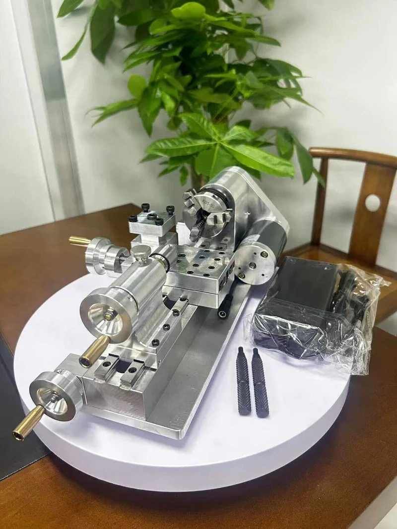 Mini DIY Desktop Lathe High Precision Metalworking Tool