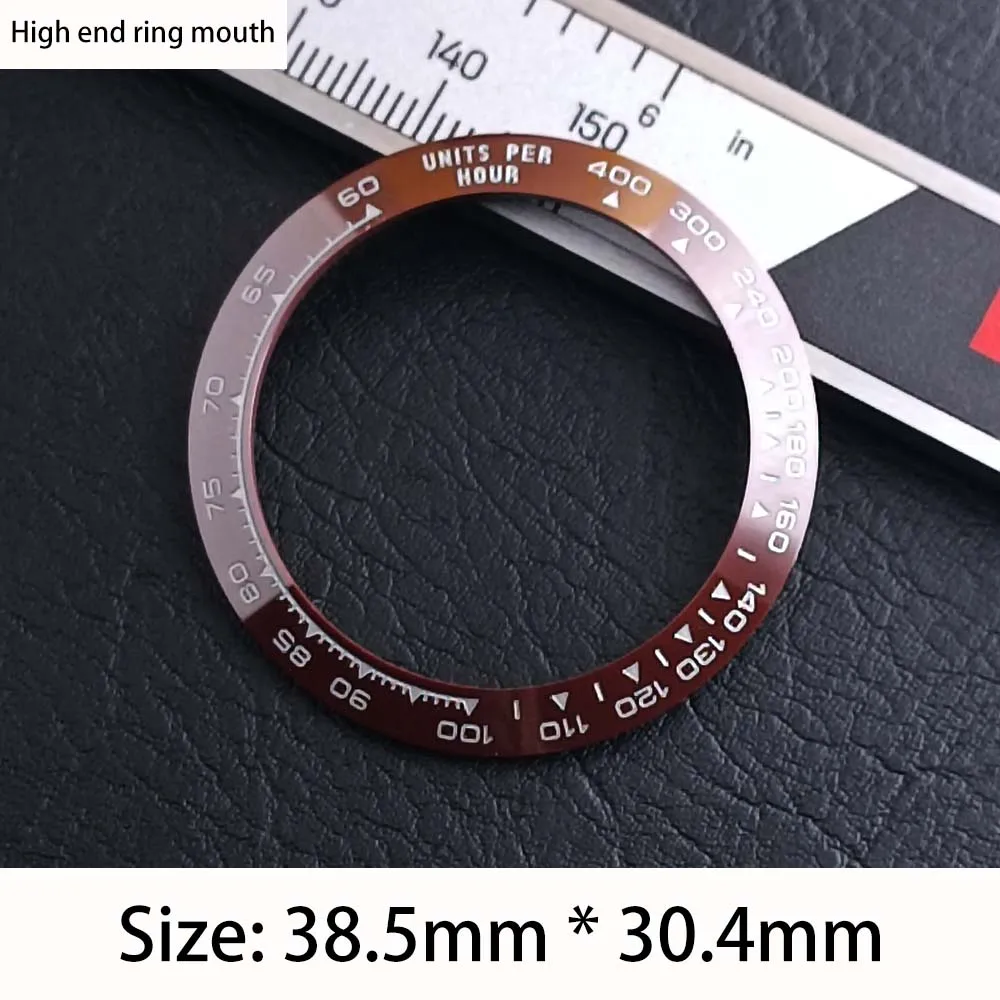 Watch bezel 38.5MM, high-end ceramic bezel inner diameter 30.4MM, watch bezel accessory, suitable for replacing bezels between 1