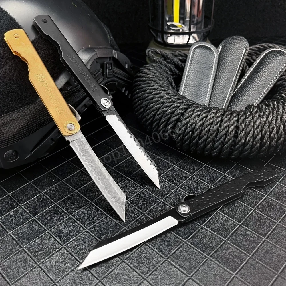 Coltello pieghevole tascabile Higonokami di alta qualità Coltello da frutta portatile da taglio per esterni Caccia da campeggio Strumenti EDC multiuso