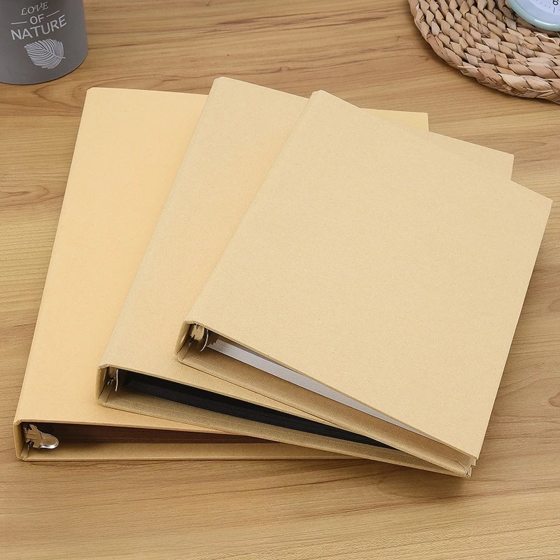 Three Different Sizes of Leather-bound Commemorative Albums, Loose-leaf Notebooks, Class Yearbooks, and Photo Albums
