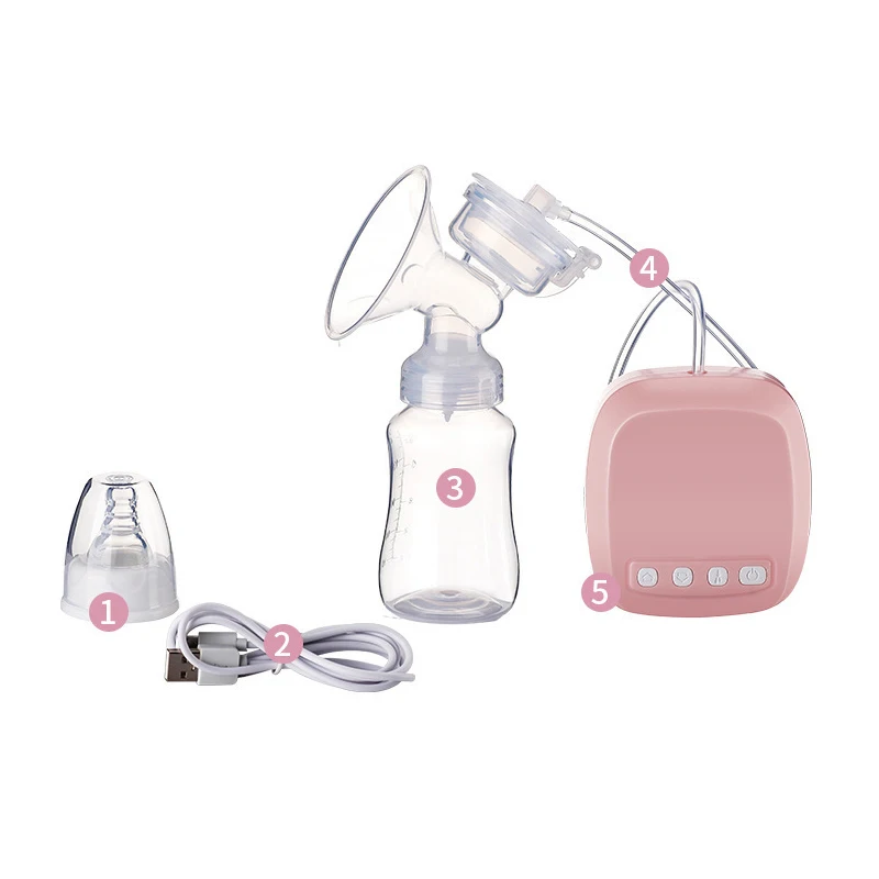 Electric breast pump breast milk fully automatic electric milker milk extractor portable large suction painless silent