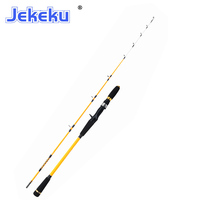 JEKEKU NEW Slow Jigging Fishing Rod 1.55m 1.7m Boat fishing iron plate slow rocker Fishing Rod for Sea Rod Solid Top Tip15- 200