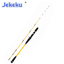 JEKEKU NEW Slow Jigging Fishing Rod 1.55m 1.7m Boat fishing iron plate slow rocker  Fishing Rod for Sea Rod Solid Top Tip15- 200