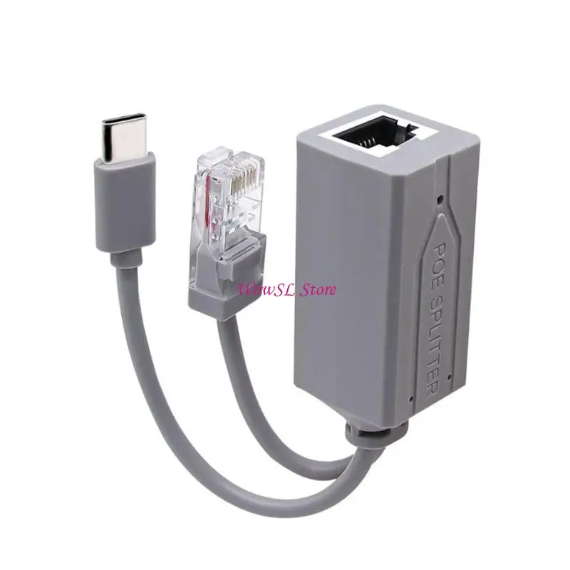 

Данные Ethernet и Power POE Splitter USB C 48V до 5V для устройства непоэ. Использование HX5E