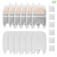 12 Set Replacement Filters & Sponges for 135 fl oz/4L Wilreless Cat Water Fountain, Cat Water Fountain Filter, Triple Filtration