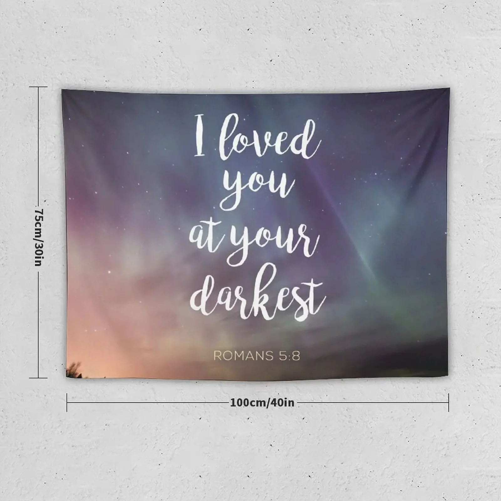 Romans 5:8 Tapestry Wall Decor Decoration Wall House Decor Tapestry