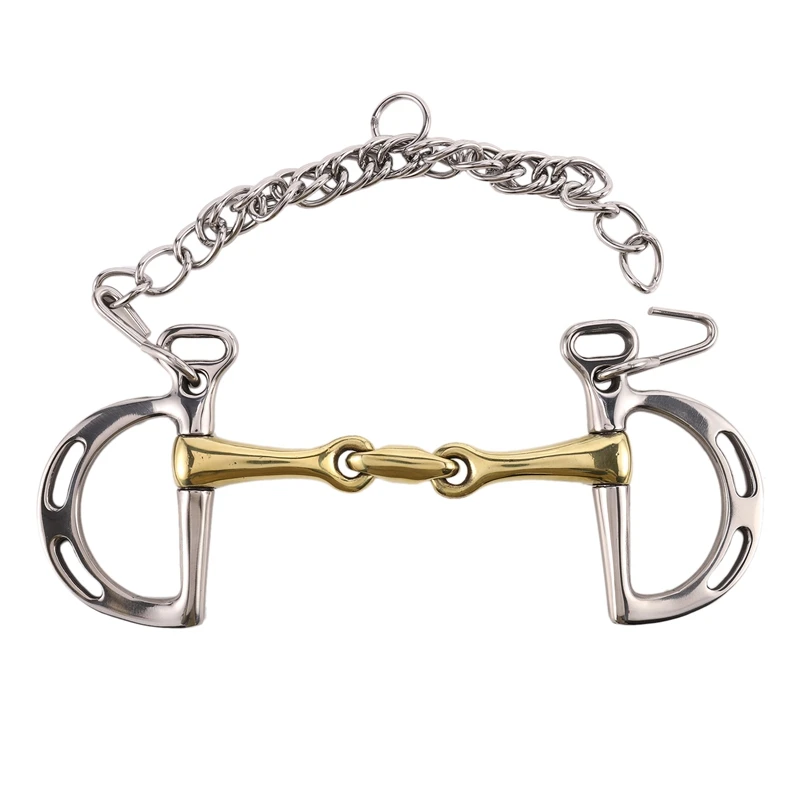 

5 Inches Stainless Steel Equestrian Horse Mouth Loose Ring Broken Hight Quality Mouth Copper Mouth Horse Equipment