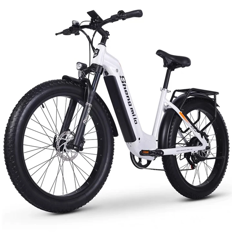 26 inch snow fat tyre electric assist mountain bike 48v500w lithium battery powered motor princess frame ebike