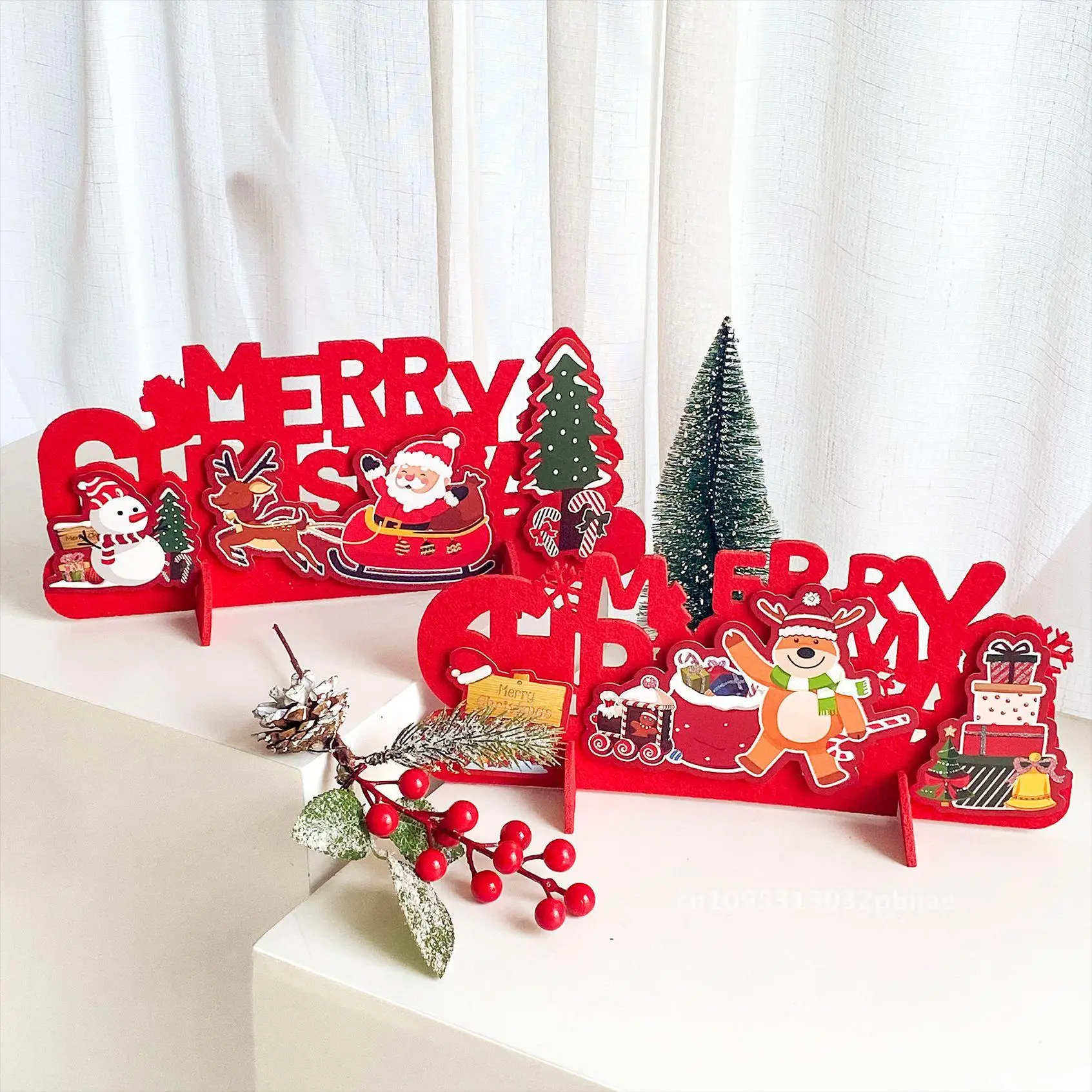 New Christmas decorations small ornaments atmosphere DIY small objects landscaping elk snowman