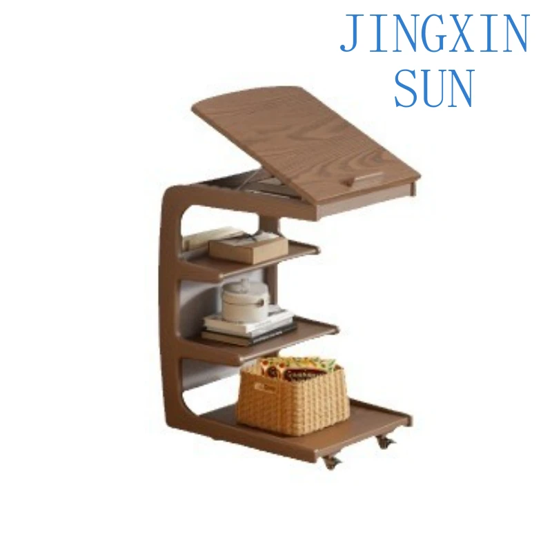 Removable living room with wheels side coffee table bedroom bedside cabinet