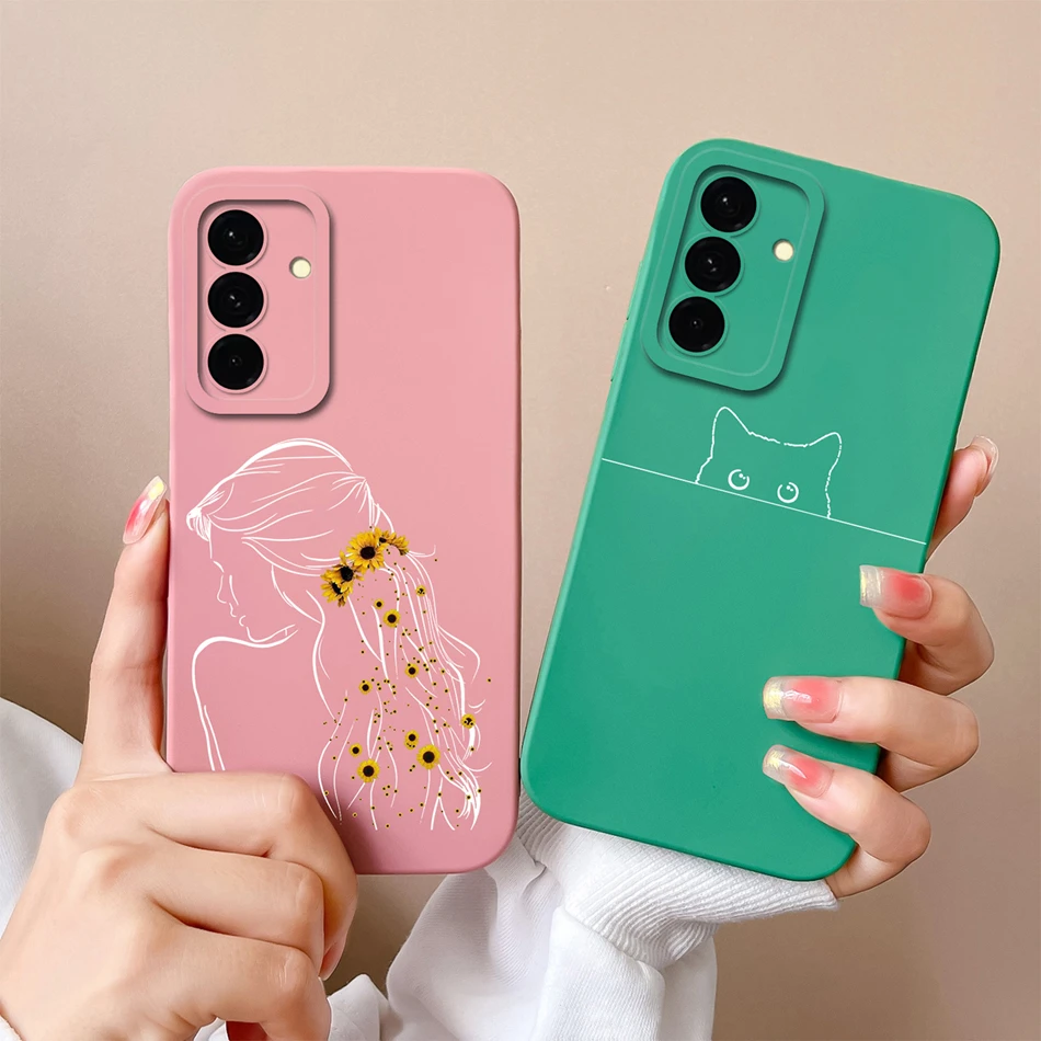 For Samsung Galaxy A36 A56 A26 Case Love Heart Soft Liquid Silicone Back Covers For Samsung A 56 Camera Protection Phone Shell - náhled 2