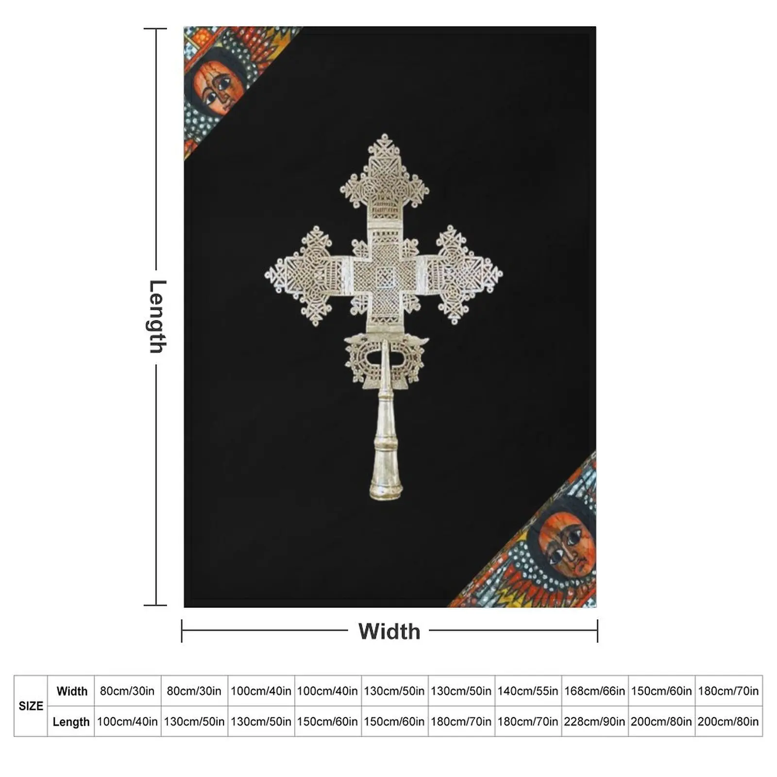 Ethiopian Orthodox ??? Throw Blanket Nap Flannels Hairys Cute Plaid Luxury Throw Luxury Blankets