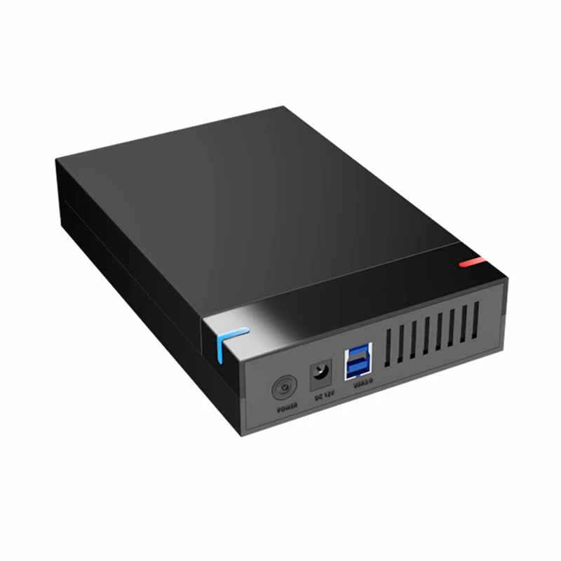 

3.5 Inch HDD Case USB 3.0 To SATA External Hard Drive Reader 10TB HDD Box For PC Lapop US Plug