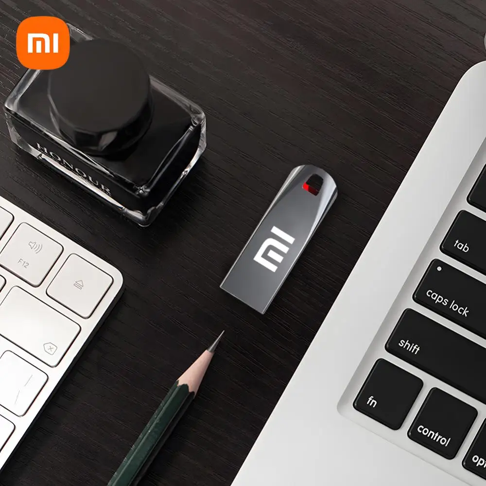 แฟลชไดรฟ์ USB โลหะ Xiaomi 2TB 3.0 USB ความเร็วสูงโทรศัพท์มือถือคอมพิวเตอร์สื่อสารร่วมกันชนิด C อินเตอร์เฟซ U Disk