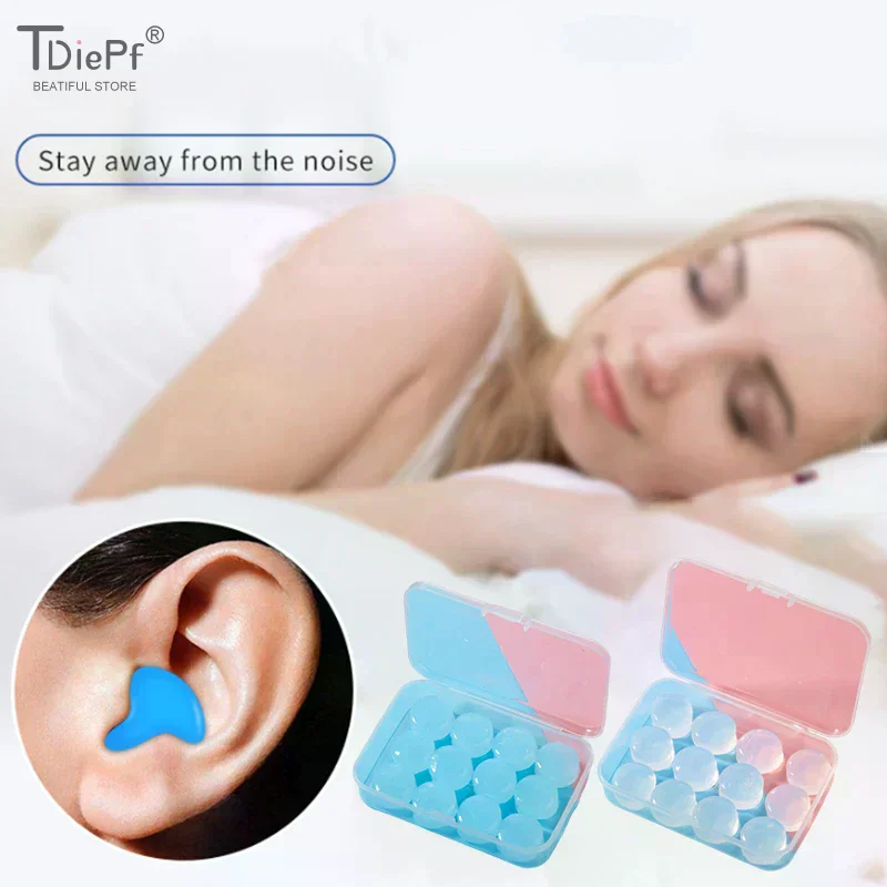 

2/6/12 шт. силиконовые беруши для сна с шумоподавлением, звукоизоляция против храпа, беруши для плавания, водонепроницаемые, тихий сон