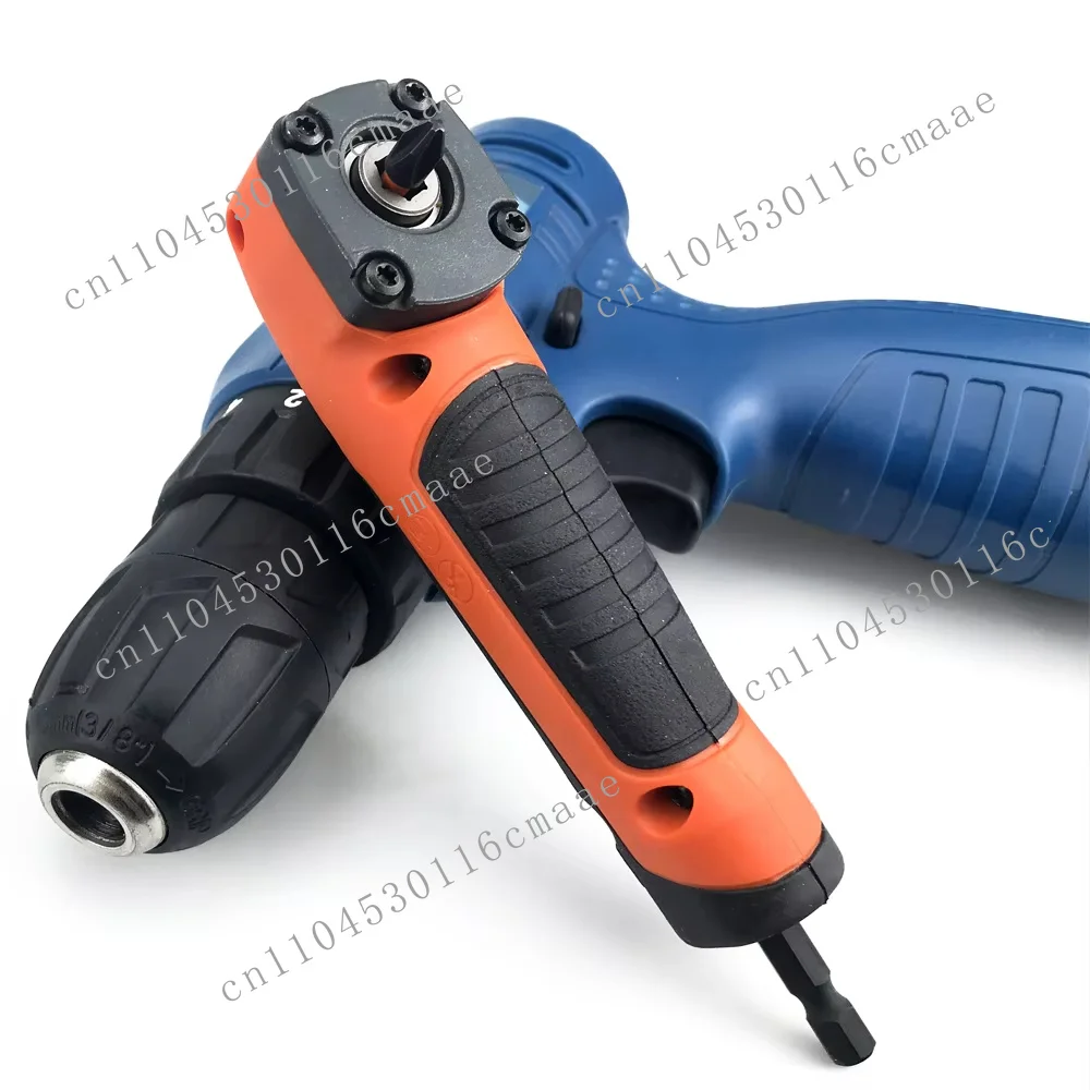 1/4 inch 90 degree magnetic right angle drive adapter for screwdriver head