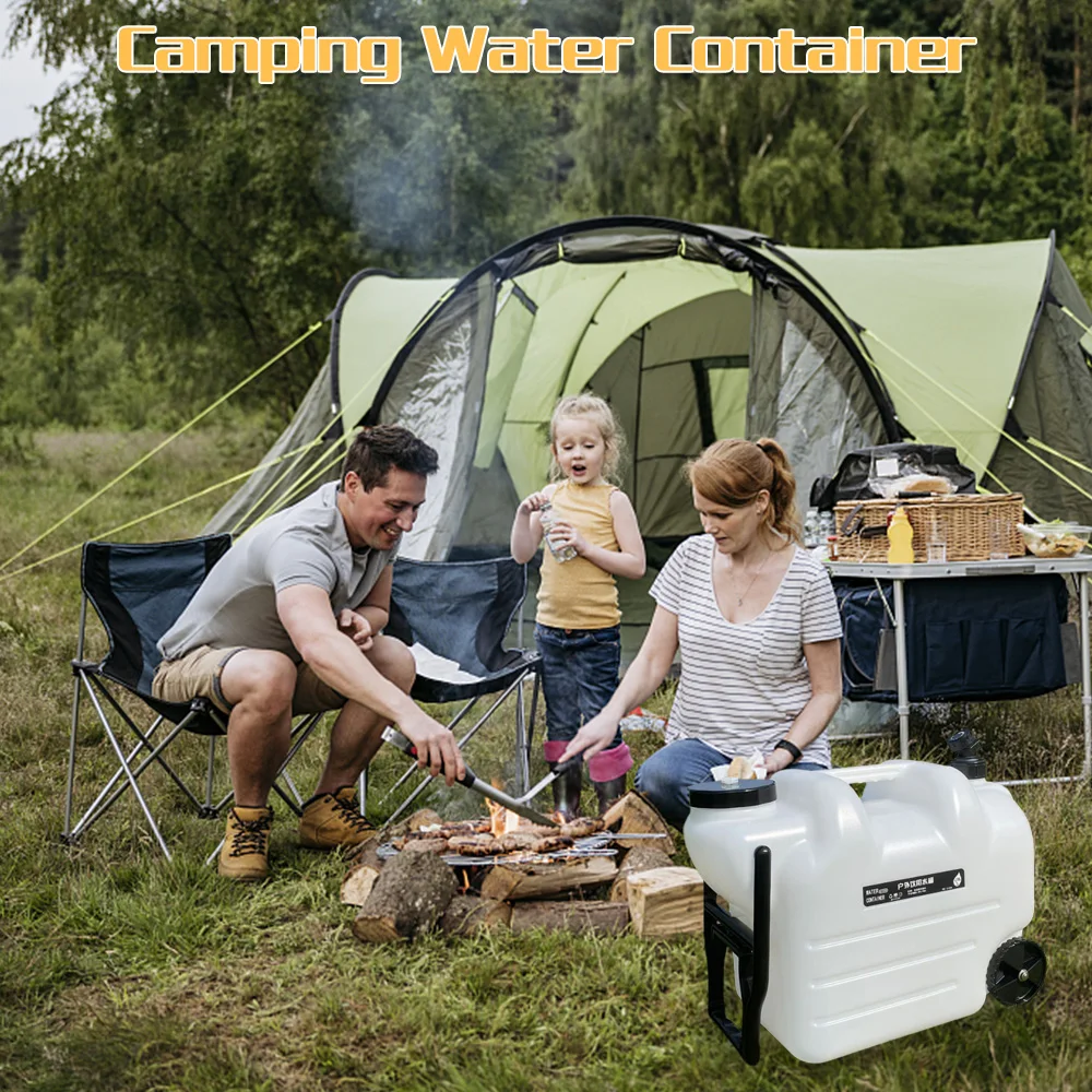28L Water Jug Camping Water Container Portable Water Tank with Spigot Easy Using Brand New High Quality for Camping Outdoors