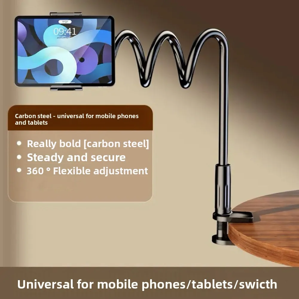 New 360 Rotating Lazy Phone Holder 75cm Spiral Tablet Holder Cantilever Support Live Streaming Phone Stand