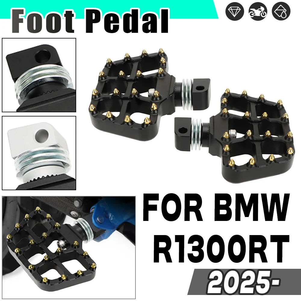 

Подножки для заднего пассажира подходят для BMW R1300RT 2025 R1300rt R 1300 RT R1300 RT мотоцикла, вращающиеся на 360 градусов подставки для ног, педали