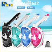 Underwater Scuba Anti Fog Full Face Diving Mask Snorkeling Respiratory Masks Safe Waterproof Swimming Equipment for Adult Kids