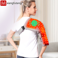 Red Light Electric Heating Shoulder Support-vibration Massager,relieves Joint Fatigue Stiffness,3 Levels Timer Adjustable Fit