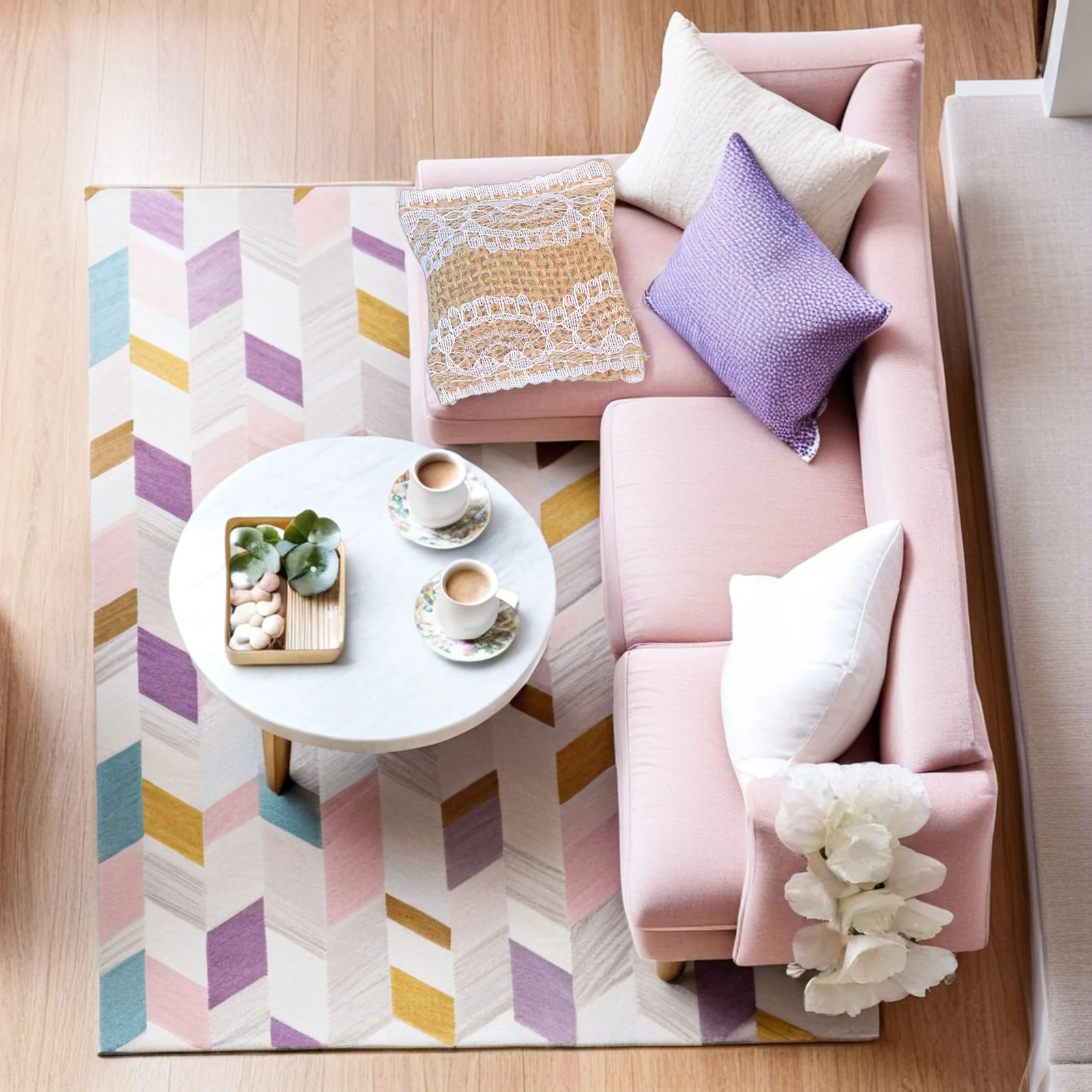 6Pcs Mini House Pillows Soft Textured Cushions for Dollhouse Furniture Decor Modern Simulation Interior Accessories