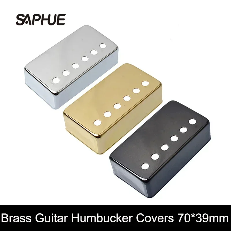 4Pcs Brass 70*39mm Pickup Covers /Lid/Shell/Top For Electric Guitar / Metal Guitar Humbucker Covers Black/Gold/Chrome
