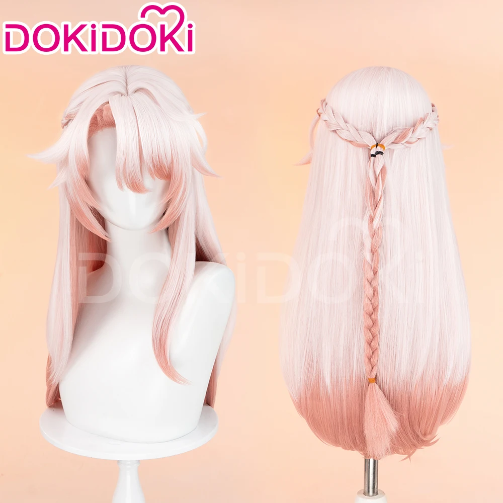 IN STOCK Jiaoqiu Wig Game Honkai: Star Rail Cosplay DokiDoki Men 60cm Pink Long Hair Jiaoqiu Ears Tail Free Wig Cap Halloween