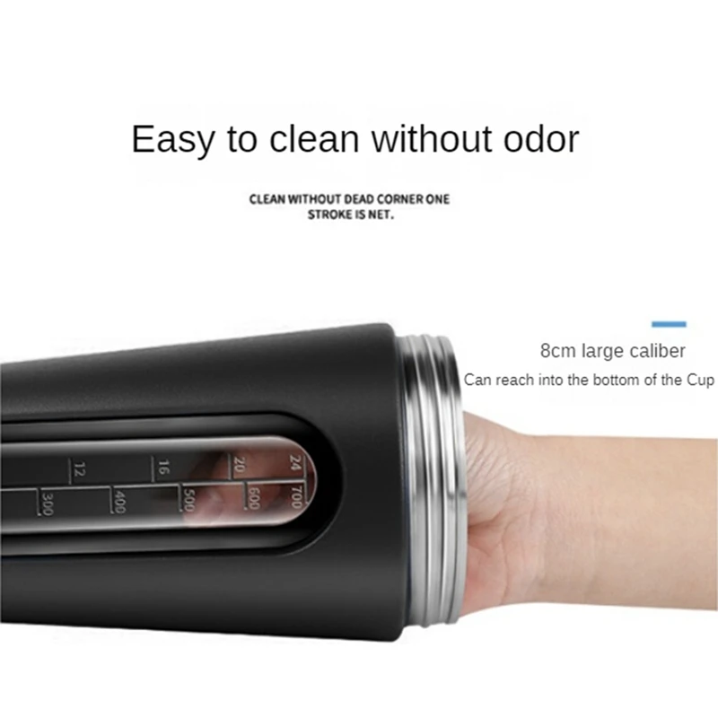 Agitar botellas agitadoras para mezclas de proteínas Coctelera de proteínas de acero inoxidable que no se mantiene frío/caliente, tazas agitadoras de metal con ventana visible-A