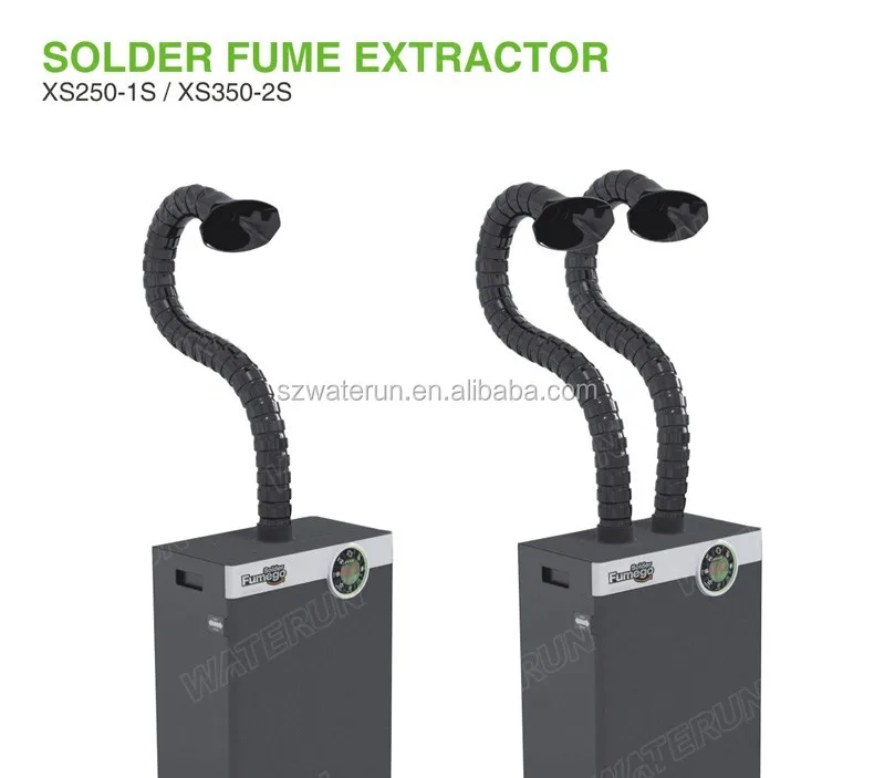 popular air purification absorber solder fume extractor with 80-150W power and 3 layer filters