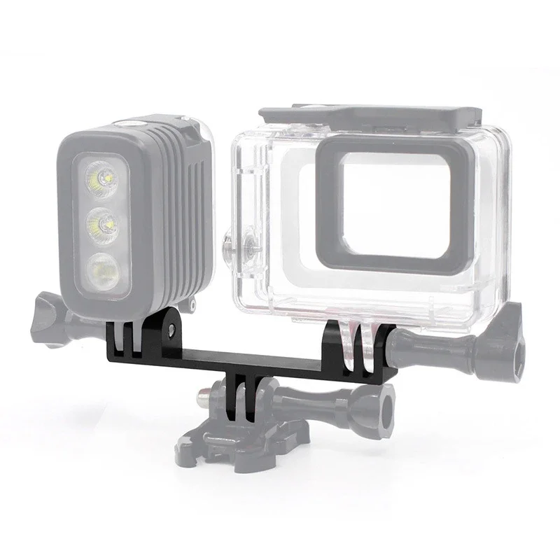 Mountain จักรยาน Gopro Double End Bracket IAMOK Motion สนับสนุนกล้องเติมแสงสำหรับ Hero SAR-GO จักรยานอุปกรณ์เสริม